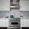36 In. Ducted Satin Stainless Steel Wall Mount Range Hood With Hand-hammered Copper Shell