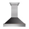 30 In. Ducted Satin Stainless Steel Wall Mount Range Hood With Oil Rubbed Bronze Shell
