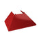 30 In. Ducted Satin Stainless Steel Wall Mount Range Hood With Red Gloss Shell