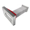 36 In. Ducted Satin Stainless Steel Wall Mount Range Hood With Red Gloss Shell
