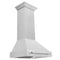 30 In. Satin Stainless Steel Wall Mount Range Hood With Stainless Steel Handle