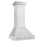30 In. Satin Stainless Steel Wall Mount Range Hood With Stainless Steel Handle