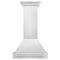 30 In. Satin Stainless Steel Wall Mount Range Hood With Stainless Steel Handle