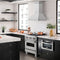 30 In. Satin Stainless Steel Wall Mount Range Hood With Stainless Steel Handle