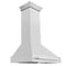 36 In. Satin Stainless Steel Wall Mount Range Hood With Stainless Steel Handle