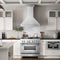 36 In. Satin Stainless Steel Wall Mount Range Hood With Stainless Steel Handle