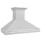 48 In. Satin Stainless Steel Wall Mount Range Hood With Stainless Steel Handle