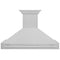 48 In. Satin Stainless Steel Wall Mount Range Hood With Stainless Steel Handle