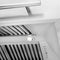 48 In. Satin Stainless Steel Wall Mount Range Hood With Black Matte Shell And Stainless Steel Handle