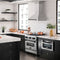 Autograph Edition 30 In. Satin Stainless Steel Wall Mount Range Hood With Matte Black Handle