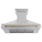 Autograph Edition 48 In. Satin Stainless Steel Wall Mount Range Hood With Polished Gold Handle