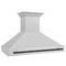 Autograph Edition 48 In. Satin Stainless Steel Wall Mount Range Hood With Matte Black Handle