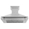 Autograph Edition 48 In. Satin Stainless Steel Wall Mount Range Hood With Matte Black Handle