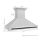 Autograph Edition 48 In. Satin Stainless Steel Wall Mount Range Hood With Matte Black Handle