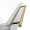 Autograph Edition 48 In. Satin Stainless Steel Wall Mount Range Hood With White Matte Shell And Champagne Bronze Handle