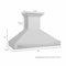 48 In. Stainless Steel Range Hood With Stainless Steel Handle