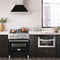 30 In. Stainless Steel Range Hood With Black Matte Shell And Stainless Steel Handle