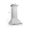 Autograph Edition 30 In. Stainless Steel Range Hood With Stainless Steel Shell And Champagne Bronze Handle