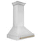 Autograph Edition 36 In. Stainless Steel Range Hood With Stainless Steel Shell And Champagne Bronze Handle