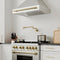 Autograph Edition 36 In. Stainless Steel Range Hood With Stainless Steel Shell And Champagne Bronze Handle