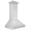 Autograph Edition 36 In. Stainless Steel Range Hood With Stainless Steel Shell And Polished Gold Handle