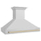 Autograph Edition 48 In. Stainless Steel Range Hood With Stainless Steel Shell And Polished Gold Handle
