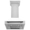 Autograph Edition 30 In. Stainless Steel Range Hood With White Matte Shell And Matte Black Handle