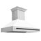Autograph Edition 48 In. Stainless Steel Range Hood With White Matte Shell And Matte Black Handle