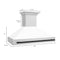 Autograph Edition 48 In. Stainless Steel Range Hood With White Matte Shell And Matte Black Handle