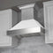 30 In. Ducted Satin Stainless Steel Wall Mount Range Hood With White Matte Shell