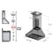 48 In. Designer Series Wall Mount Range Hood In Satin Stainless Steel