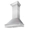 48 In. Designer Series Wall Mount Range Hood In Satin Stainless Steel