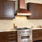 30 In. Designer Series Convertible Vent Wall Mount Range Hood In Copper