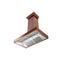 36 In. Designer Series Ducted Wall Mount Range Hood In Copper