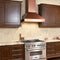 36 In. Designer Series Ducted Wall Mount Range Hood In Copper
