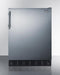 SUMMIT CT66BK2SS 24" Wide Refrigerator-freezer