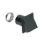 Steel Wall Cap for 3-Inch and 4-Inch Round Duct, Black
