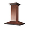 30 in. Designer Series Hand Hammered Copper Convertible Vent Island Mount Range Hood