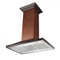 30 in. Designer Series Hand Hammered Copper Convertible Vent Island Mount Range Hood