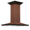 30 in. Designer Series Hand Hammered Copper Convertible Vent Island Mount Range Hood