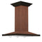 30 in. Designer Series Hand Hammered Copper Convertible Vent Island Mount Range Hood