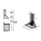 36 In. Designer Series Satin Stainless Steel Convertible Vent Wall Mount Range Hood