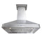 36 In. Ducted Wall Mount Range Hood In Satin Stainless Steel