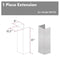 61" Chimney Extension for Ceilings up to 12.5 ft.