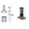 36 in. Designer Series Oil-Rubbed Bronze Island Mount Range Hood