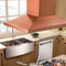 36 in. Designer Series Copper Island Mount Range Hood