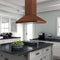 36 in. Designer Series Copper Island Mount Range Hood