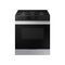 Samsung BESPOKE NSG6DG8100SR 30 Inch Smart Slide-In Gas Range with 5 Sealed Burners, 6.0 cu. ft. Capacity, Precision Knobs, Glass Touch Controls, 17K BTU Power Burner, Storage Drawer, Self-Clean, Sabbath Mode, and ADA Compliant: Stainless Steel