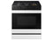 SAMSUNG NSG6DB870012 Bespoke 6.0 cu. ft. Smart Slide-In Gas Range with Smart Oven Camera & Illuminated Precision Knobs in White Glass