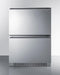 SUMMIT ADFD243CSS 24" Wide 2-drawer All-freezer, ADA Compliant